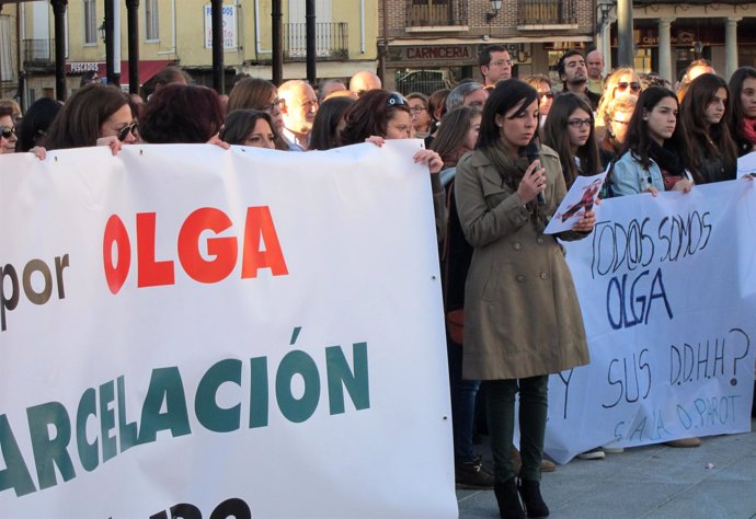 Manifestación en Villalón de Campos contra la excarcelación de Tejero