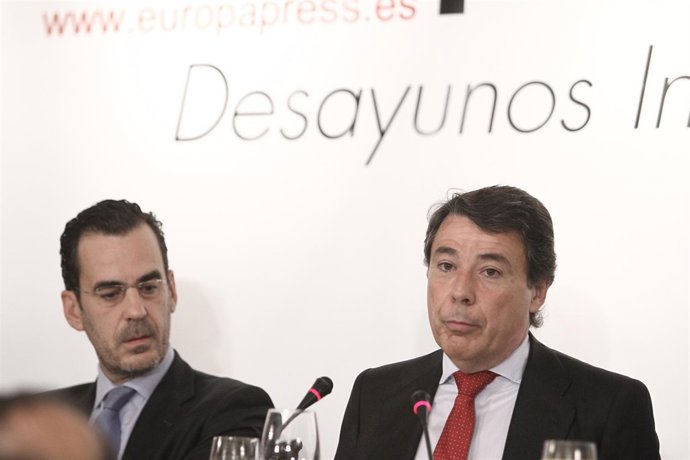 Ignacio González en un Desayuno Informativo de Europa Press