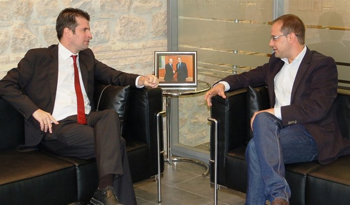 Luena y Tudanca, durante su reunión