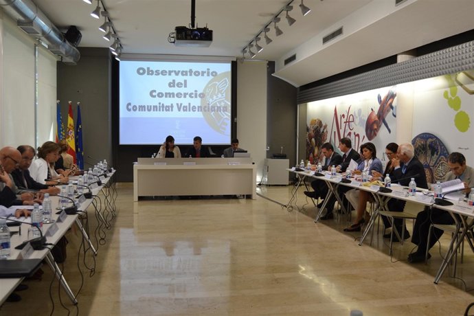 Reunión del Observatorio del Comercio de la Comunitat Valenciana.