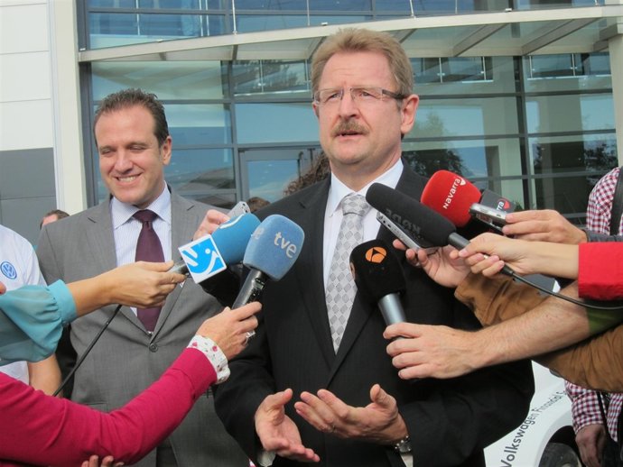 El director general de Volkswagen Navarra, Patrick Danau