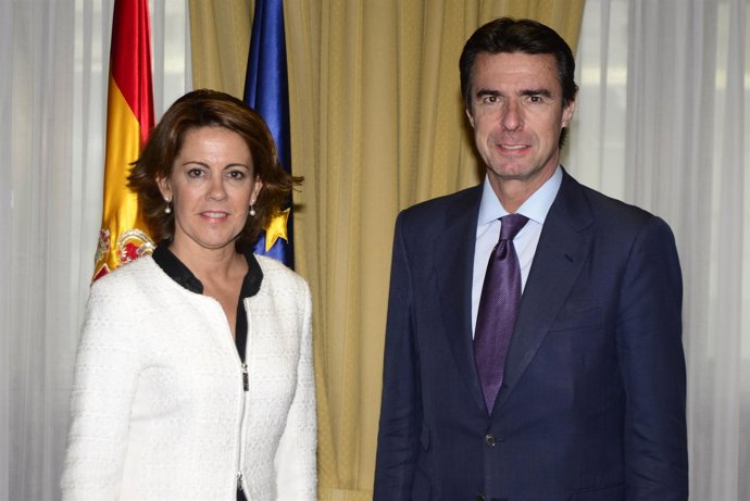 Yolanda Barcina y José Manuel Soria