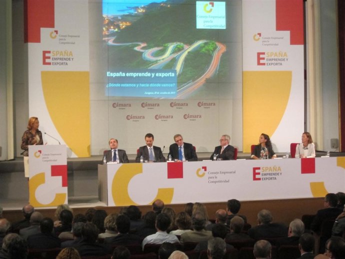 Rudi, clausura la presentación de 'España emprende y exporta'.