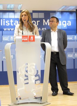 Susana Díaz, Secretaria De Organización Del PSOE-A, Con Miguel Ángel Heredia