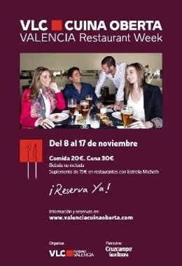 Cartel de Valencia Cuina Oberta