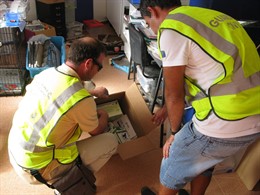 Efectos intervenidos en una clínica veterinaria clandestina