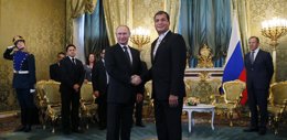 El presidente de Rusia, Vladimir Putin, y el de Ecuador, Rafael Correa.