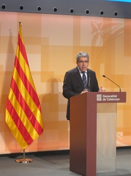 El conseller Francesc Homs, tras el Consell Executiu