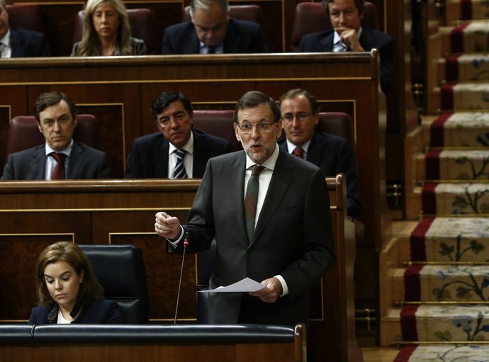 Mariano Rajoy, en el Pleno del Congreso