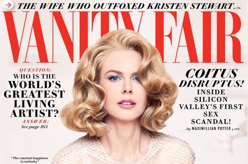 <strong>Nicole</strong> Kidman se abre en la portada de Vanity Fair