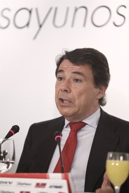 Ignacio González en un Desayuno Informativo de Europa Press