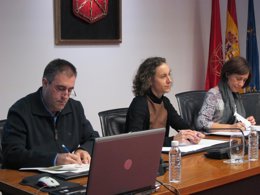 Patricia Ruiz, en representación de la Coordinadora de ONG de Navarra.