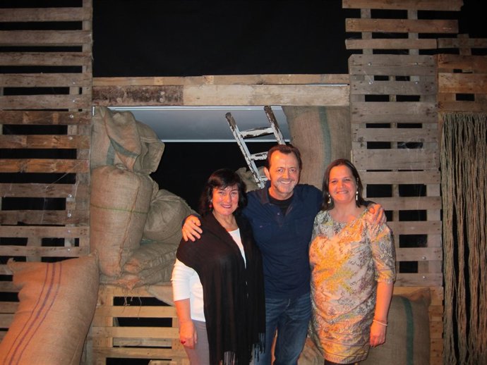 La directora y los actores de 'Jar. Carmen Amaya in memoriam'