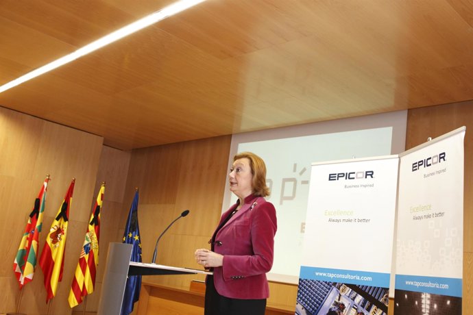 La presidenta de Aragón, Luisa Fernanda Rudi, en el acto celebrado en Walqa