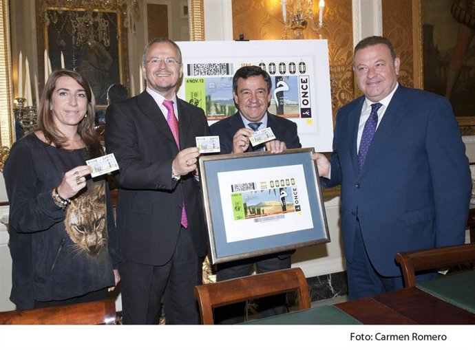Presentación del cupón de la ONCE dedicado a Arcos