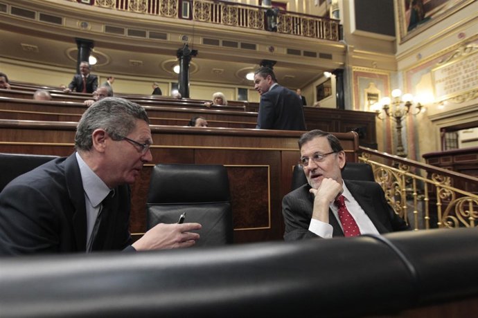 Alberto Ruiz Gallardón y Mariano Rajoy