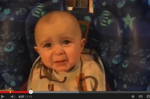 Un bebé que se emociona como un adulto 