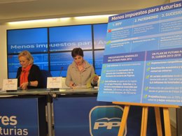 Mercedes Fernández y Enma Ramos.