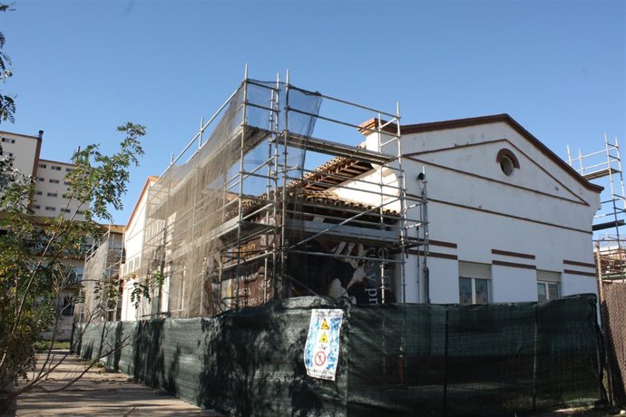 Obras en la zona de Salud Mental del Hospital Marítimo