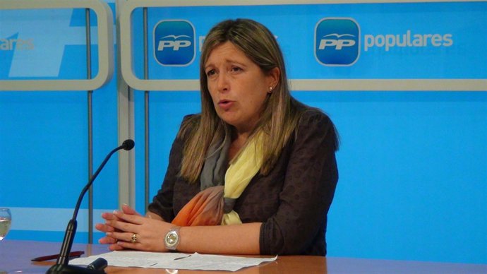 Esther Herranz, en la rueda de prensa