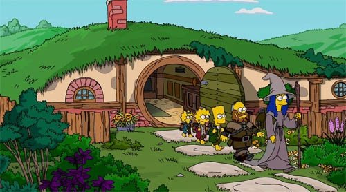 Los Simpsons parodian El Hobbit