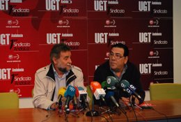 El secretario general de UGT-A, Francisco Fernández Sevilla, en Huelva.