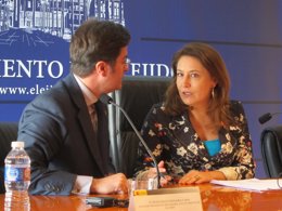 El alcalde de El Ejido y la delegada del Gobierno en Andalucía, Carmen Crespo