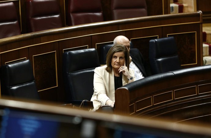 Ministra de Empleo, Fátima Báñez, en el Congreso