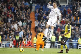 Cristiano Ronaldo tras marcarle al Sevilla