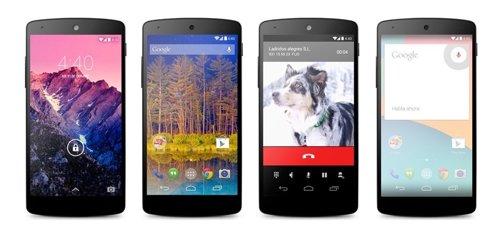 Android 4.4 KitKat en Nexus 5 de Google y LG
