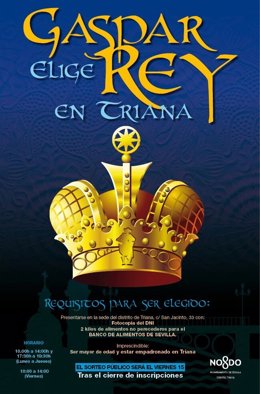 Cartel de iniciativa 'Gaspar elige Rey en Triana'