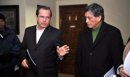 Patiño y embajador de Ecuador en España, Miguel Calahorrano