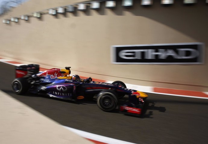 Sebastian Vettel en los libres del Gran Premio de Abu Dhabi