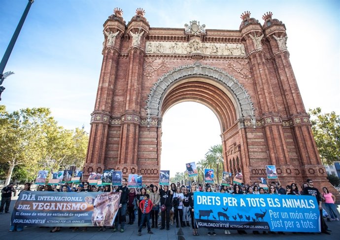 Marcha por el Veganismo en Barcelona