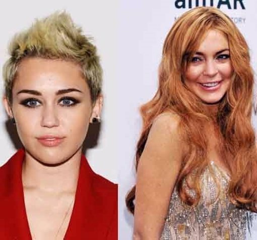 Miley Cyrus y Lindsay Lohan