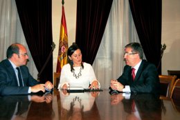 Marín con consejeros de Valencia y Murcia