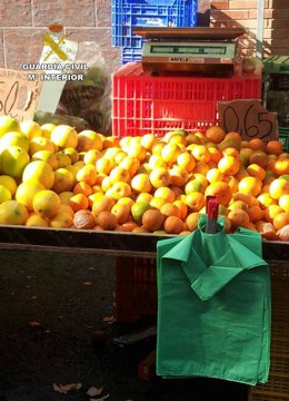 Parte de los efectos sustraidos