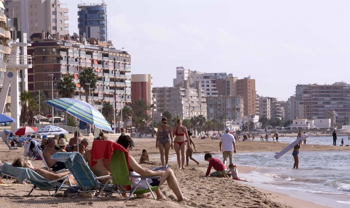 Una playa de Calpe