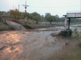Puente desplomado en Argentina por lluvias