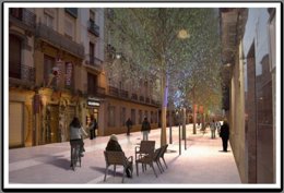 Comienzan las obras de reurbanización entre los Porches y San Lorenzo.