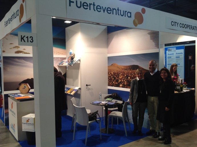Stand de Fuerteventura en la Feria BIT de Milán
