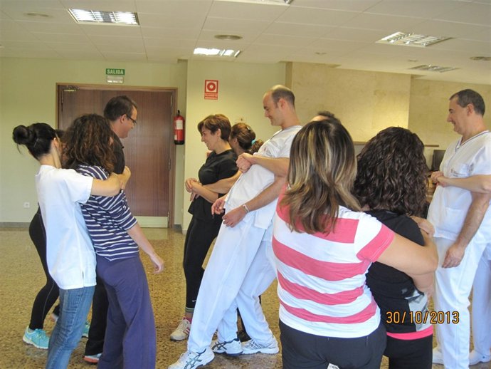 Una de las sesiones del curso.