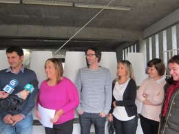 Integrantes del comité de CC.OO. En Galicia dando declaraciones