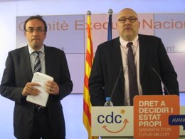 Josep Rull y Lluís Corominas, CDC