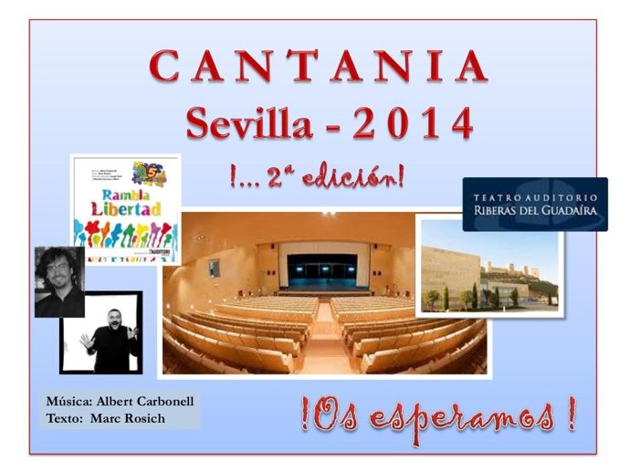 Cartel de la la edición de este año de Cantania en Alcalá de Guadaíra.