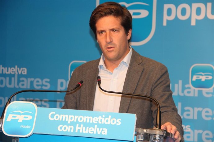 El secretario general del PP de Huelva, Guillermo García Longoria. 