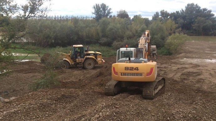 Obras en Pradilla de Ebro (Zaragoza)