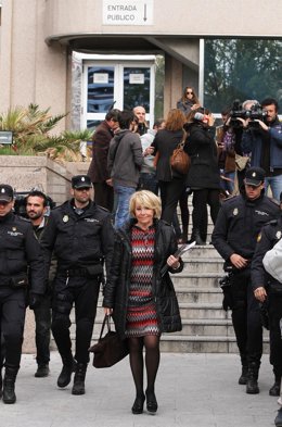 Esperanza Aguirre declara por PSG