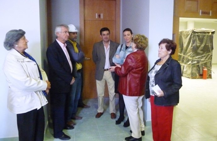 Visita a las obras del Centro Social de Personas Mayores de Lorca