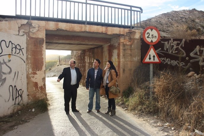 Julio Esteban, Domingo Blazquez, Mar Nacher, del PAR-Teruel.